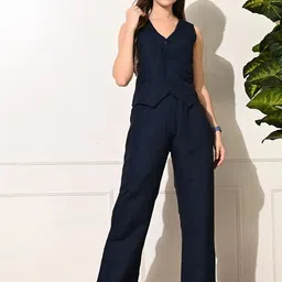 ATTERRI Linen Waistcoat With Trousers Co-Ords-picture-4