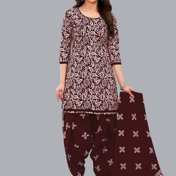 Simmu Floral Printed Pure Cotton Unstitched Dress Material-image-89