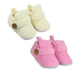 NESKA MODA Set Of 2 Pair Baby Boys & Baby Girls 6 To 12 Months Velvet Velcro Booties-10