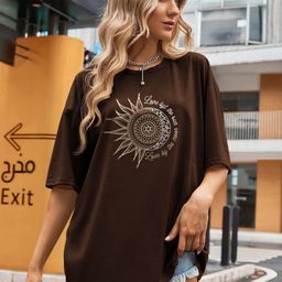 TOGS & TERRE Women Graphic Printed Round Neck Cotton Oversized T-shirt-image-112