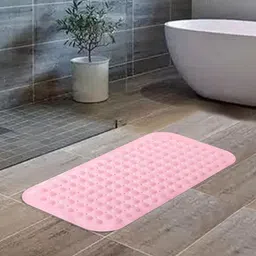 Kuber Industries 6Pcs Pink Textured 240 GSM Bath Rugs-image-23