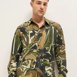 THE BEAR HOUSE Men Opaque Printed Casual Shirt-image-42