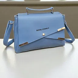 ROYAL CHAALS Brand Logo Self Design Structured Sling Bag-image-69
