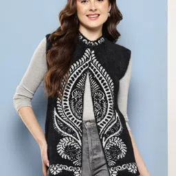 Aarika Women Embellished Longline Cardigan-picture-6