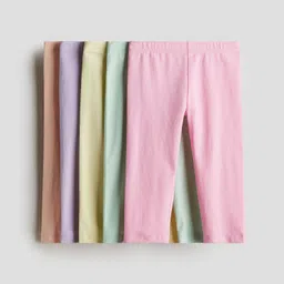 H&M 5-Pack Cotton Capri Leggings-image-55