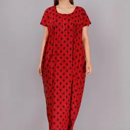 AAKARSHANA CREATION Women Printed Cotton Nightdress-picture-25
