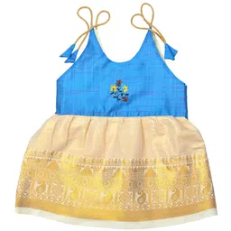 BAESD Infant Girls Kerala Kasavu Dress-image-96