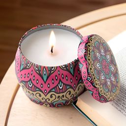 andMe Pink & White 1 pieces Jar Candle-25