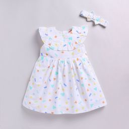 SNUGGLY MONKEY Print Flutter Sleeve Layered Fit & Flare Dress-picture-22
