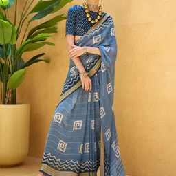 Anouk Abstract Printed Saree image 1