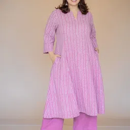 THE INDIAN ETHNIC CO Women Straight Fit Cotton Salwar-picture-46