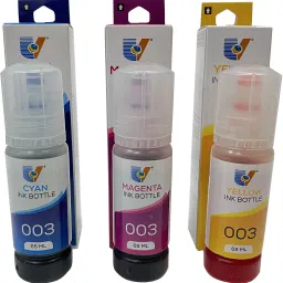 SDS Refill Ink 003 Compatible For EP L3100 L3101 L3110 L3150 SERIES - 65ML Ep003 Tri-Color Ink Bottle-image-75