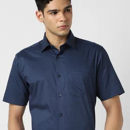 Van Heusen Micro Ditsy Printed Pure Cotton Formal Shirt-image-55