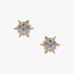 VALANOVA Women 14 Kt Rose Gold Lab Grown Diamond Earrings 1.54 gm-image-15