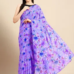 BUTA BUTI Floral Pure Cotton Saree-image-27