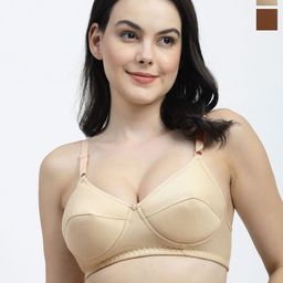SHYAM SONS FLAIR Manvifoam Pack Of 2 Full Coverage Cut and Sew Lightly Padded Bra-image-97