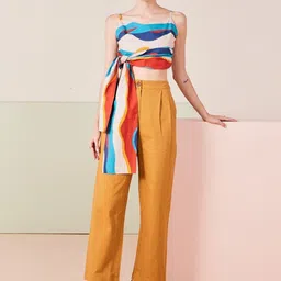 Sage by Mala Abstract Printed Shoulder Straps Vittoria Co-Ord Set-23