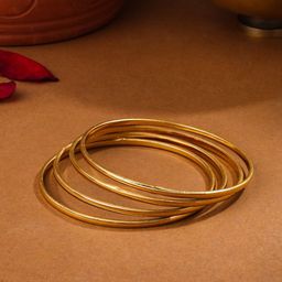 NVR Girls Set Of 4 Gold-Plated Bangles-4