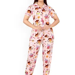 WOOL 4U Women Printed Night suit-image-95