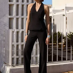 Trendyol Siyah Women Halter Neck Basic Jumpsuit-picture-24