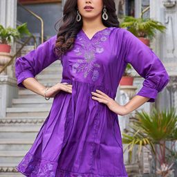PEACH PIPER Embroidered Ethnic Tunic-image-93