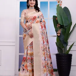 Sadika Floral Zari Kanjeevaram Saree-image-90