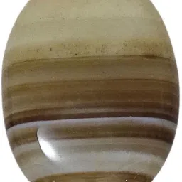 Sahiba Gems Beige, Brown Cut Natural Agate Gemstone-image-42