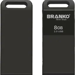 Branko N20 8 GB Pen Drive Compatible with Laptop, Desktop Computer, Mobile USB 2.0 Metal Case-48