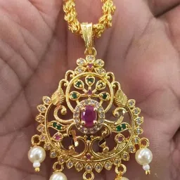 Princy Enterprise Gold-Plated Brass Necklace-picture-40