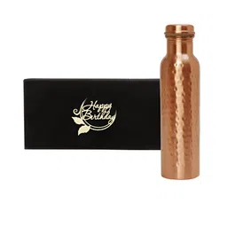 INTERNATIONAL GIFT Copper Textured Water Bottle With Happy Anniversary Tag Gift Set-image-18