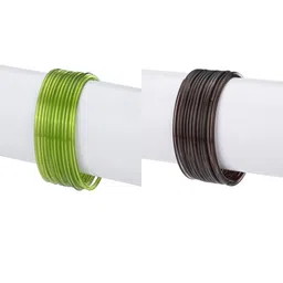 1ST TIME Set Of 24 Green Alloy Bangles-picture-21