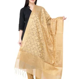 A R SILK DUPATTA HUB Ethnic Motifs Woven Design Dupatta-picture-8