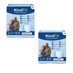 Kindfit Set Of 2 Antibacterial Adult Pull Up Pants Diapers - L - 10 Pcs Each-4
