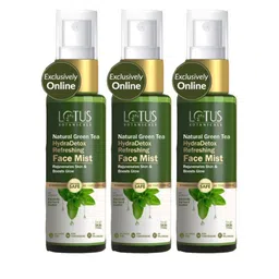 Lotus Botanicals Set Of 3 Natural Green Tea HydraDetox Refreshing Face Mist 50ml Each-23