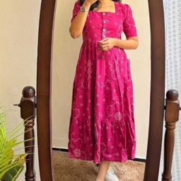 CORSICA Women Pink Solid Polyester Fit and Flare Dresses-picture-46