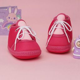 NESKA MODA Kids-Unisex Pink Cotton Booties-picture-19