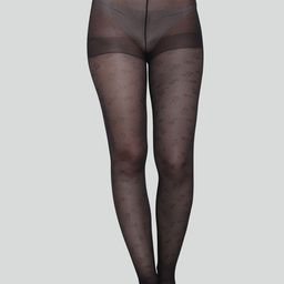 GLAMORAS Women High Waist Patterned Sheer Pantyhose Stockings-image-5