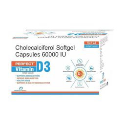 PERFECT Vitamin D3 60000 iu Softgel 20 Capsules-73