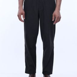 Tailoraedge Men Striped Relaxed Trousers-image-41