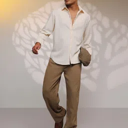 Campus Sutra Men Comfort Textured Opaque Casual Shirt-image-91