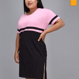 Christy World Women Pack Of 2 Round Neck Longline T-shirt-image-79