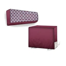 The Furnishing Tree Split AC Cover Set of Indoor and Outdoor Unit Used for 1 Ton Bluestar DLU Count-image-21