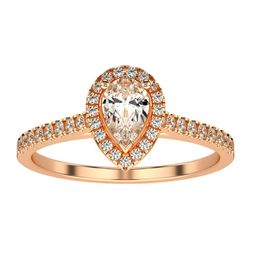 VALANOVA 14K Rose Gold Hallmarked Diamond Ring-1.76 g-image-65