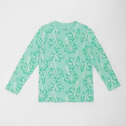 Pantaloons Junior Boys Floral Printed Round Neck Pure Cotton T-shirt-picture-29