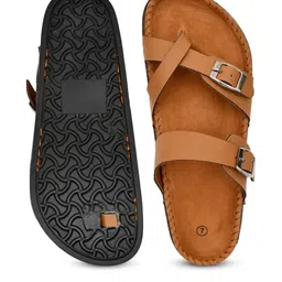 VATELIO Men Tan Comfort Sandals-picture-15