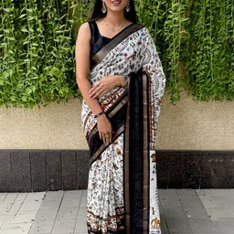LeeliPeeri Designer Warli Printed Zari Saree-picture-25