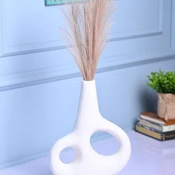 MARKET99 White Asymmetrical Shaped Vase-image-70