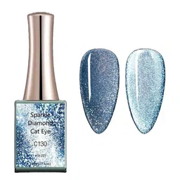 BELLE GAGA Sparkle Diamond Cat Eye Series UV LED Gel Nail Polish - 16 ml - Shade - C130-image-81