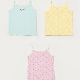 Fame Forever by Lifestyle Girls Pack Of 3 Printed Cotton Camisoles-image-11