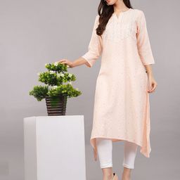 Avaasa Buy Shruthi Women Woven Design Embroidered Daily A-Line Kurta-image-96